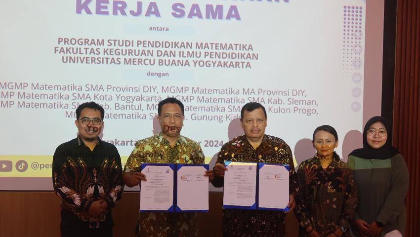 Implementasi Tri Dharma Pendidikan, Prodi Pendidikan Matematika FKIP UMBY tandatangani Kerja Sama dengan MGMP Matematika SMA/MA se-DIY