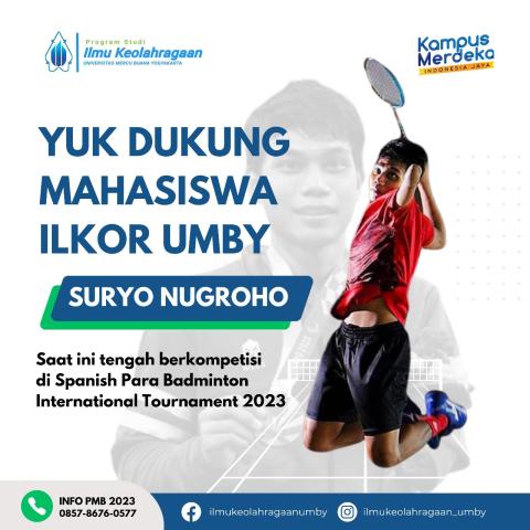 Suryo Nugroho Melaju Ke Perempat Final BWF Para Badminton Tournament